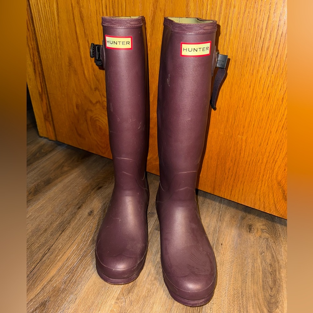 Hunter Deep Purple Tall Boots